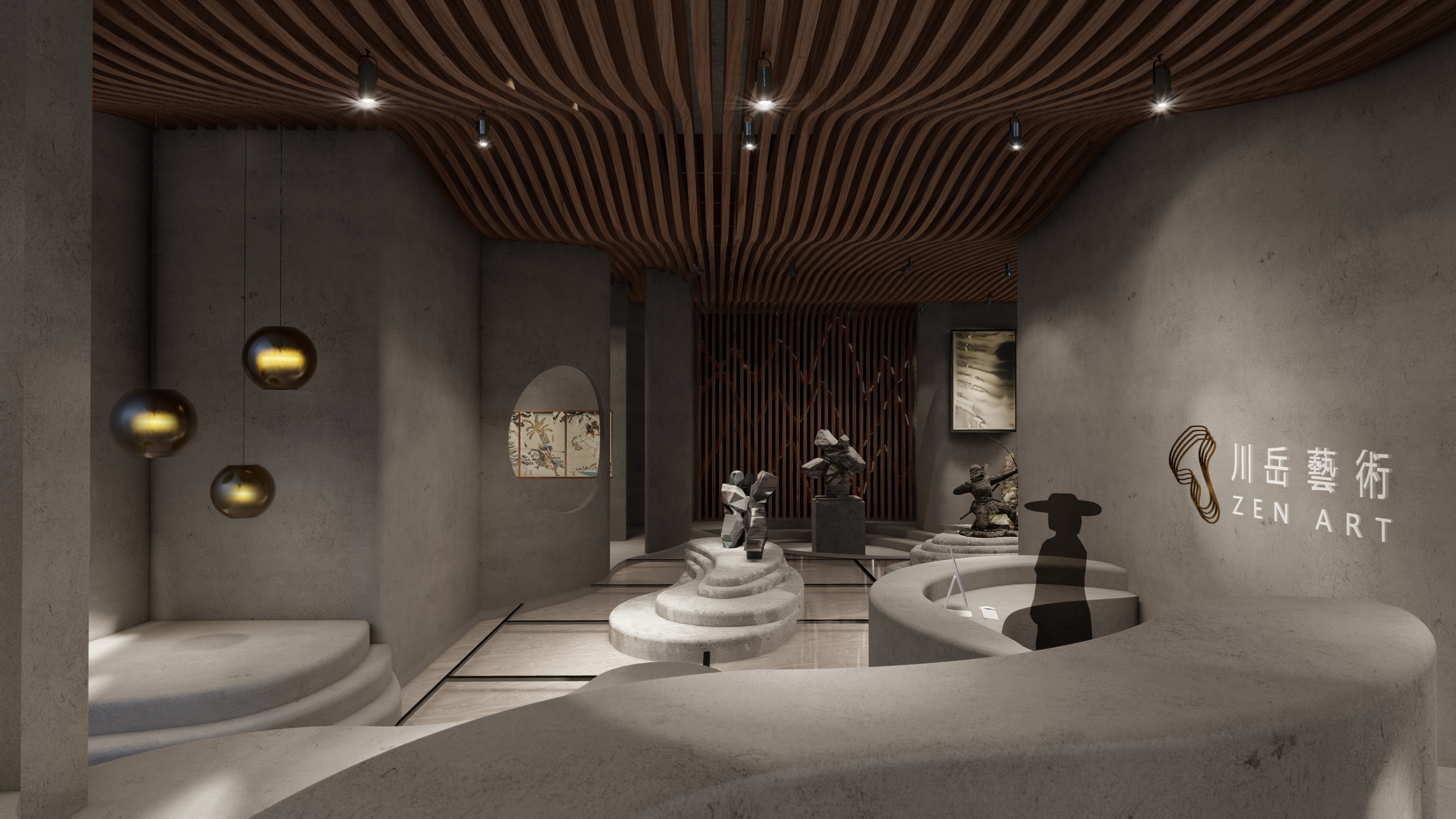 亞大室設系林宇翔同學「川岳藝術」作品,獲2021巴黎DNA設計獎「裝修類」首獎。