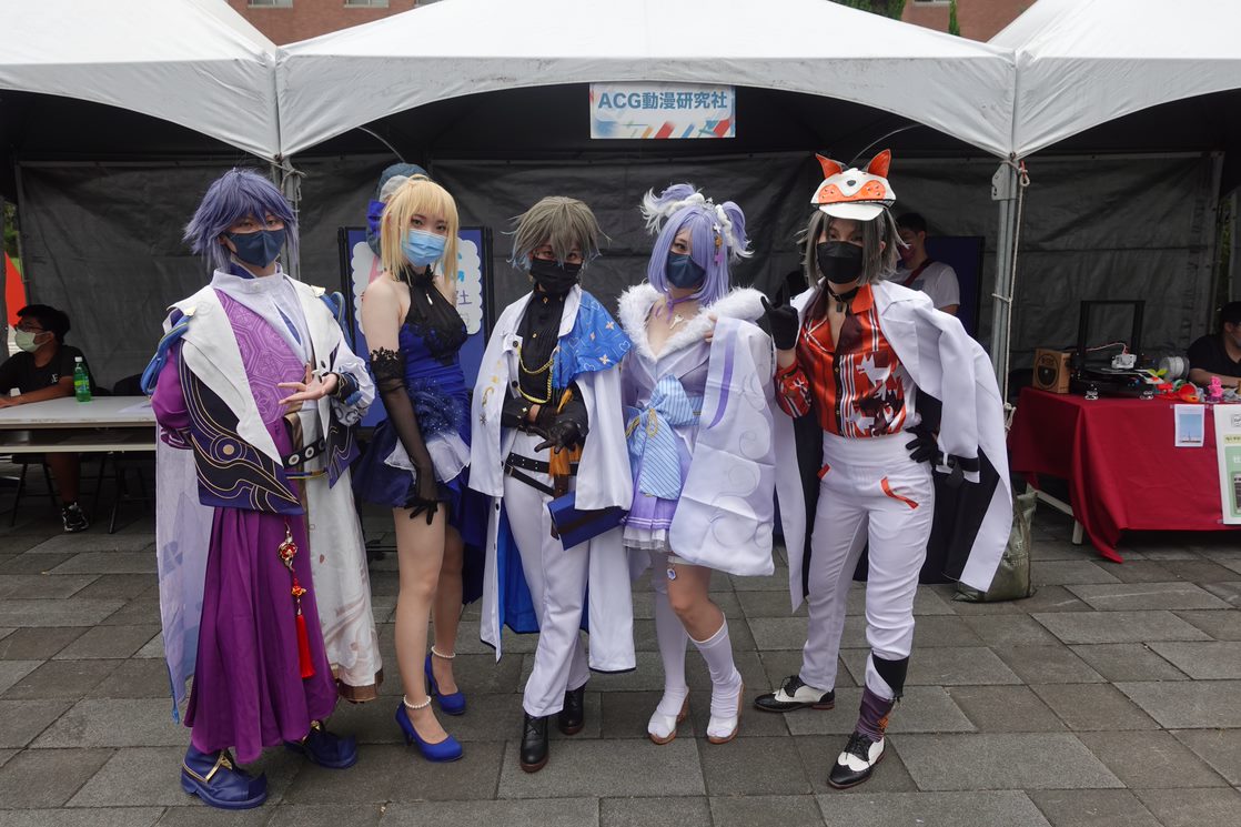 圖為亞大「動漫研究社」同學的cosplay裝扮,十分吸睛
